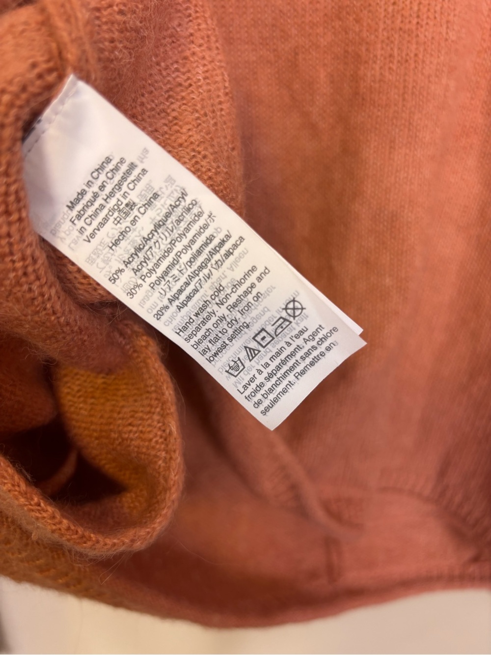 Madewell Pink Crewneck Sweater with Front Pockets Medium - Picture 6 of 6